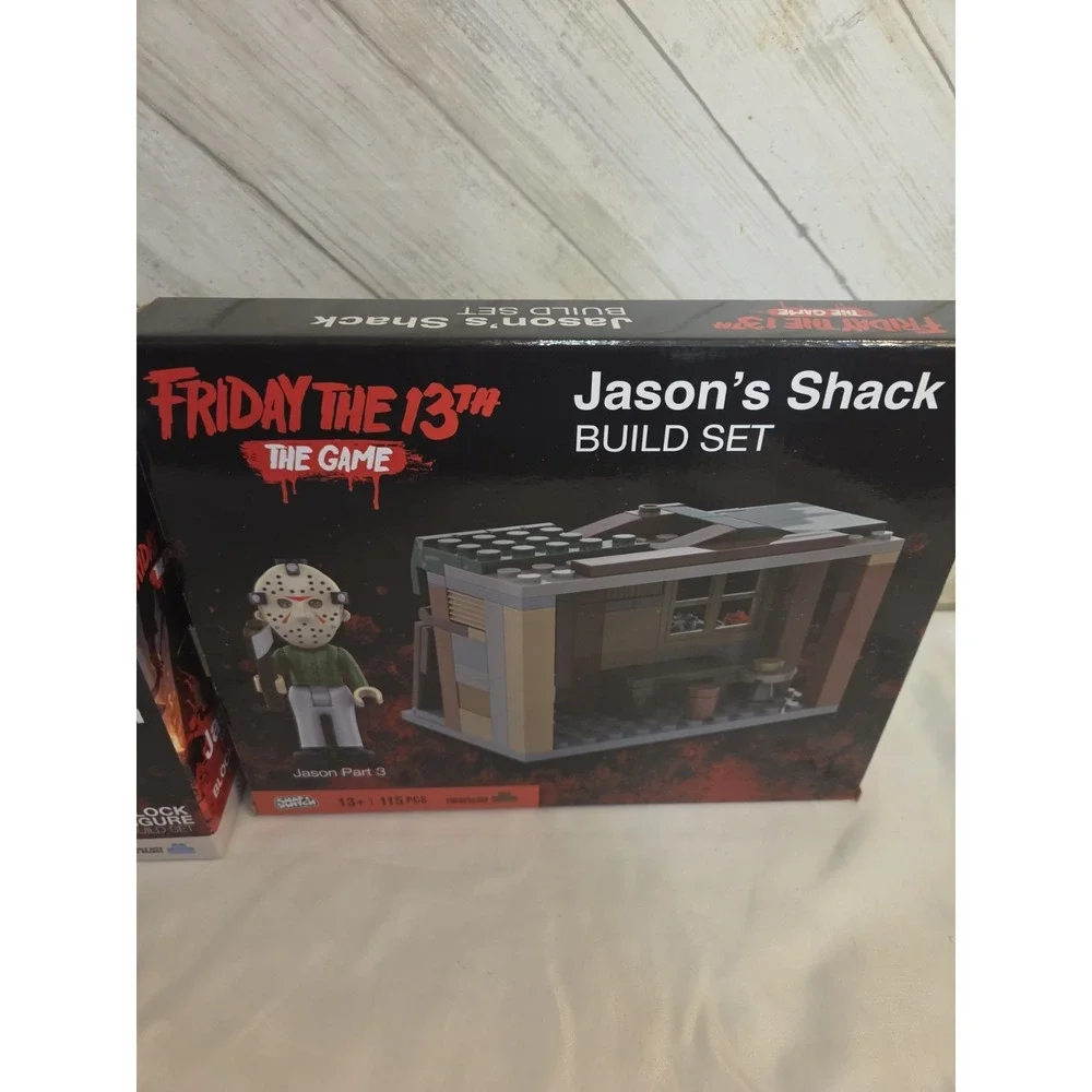 NEW Friday the 13th The Game Snap & Switch Jason's Shack Part 3 Block Figure Lot